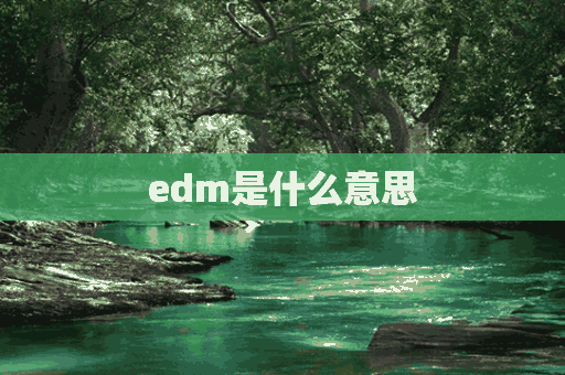 edm是什么意思